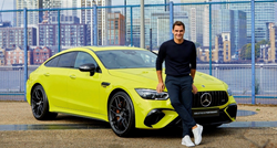 Roger Federer promovira žuti Mercedes za četvrt milijuna eura