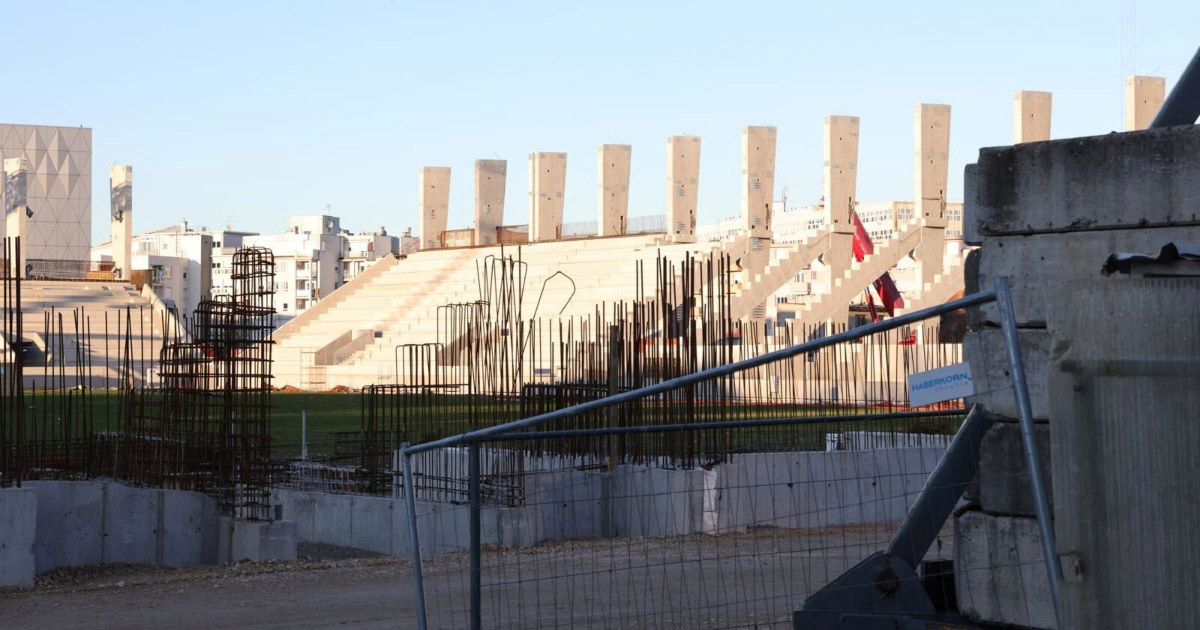 FOTO I VIDEO Napreduju radovi u Kranjčevićevoj, sve se jasnije vidi izgled stadiona