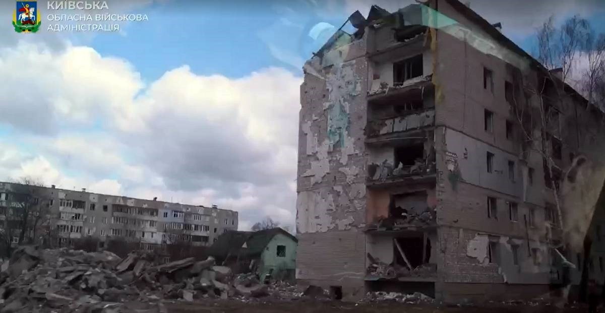 Ukrajinci objavili novu snimku razorene Borodjanke