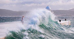 Jak vjetar nakratko zahvatio Zadar, fotografi snimili nestvarne prizore valova