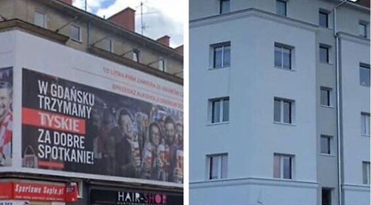 Poljska sa zgrada uklanja velike plakate i oglase, pogledajte fotke transformacija