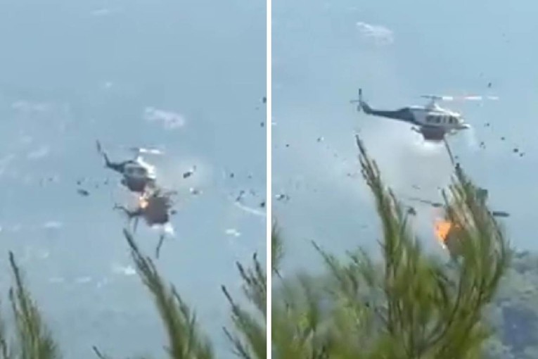 Dva protupožarna helikoptera sudarila se tijekom gašenja požara u Grčkoj