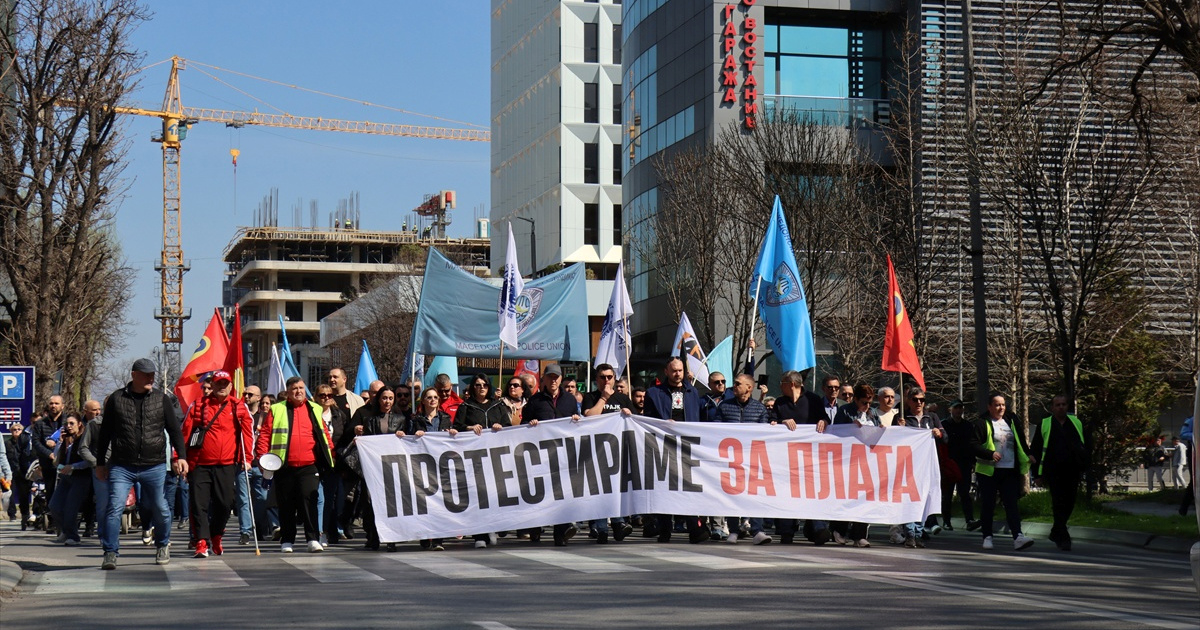 Sindikati prosvjeduju u Makedoniji. "Tražimo minimalnu plaću od 600 eura"
