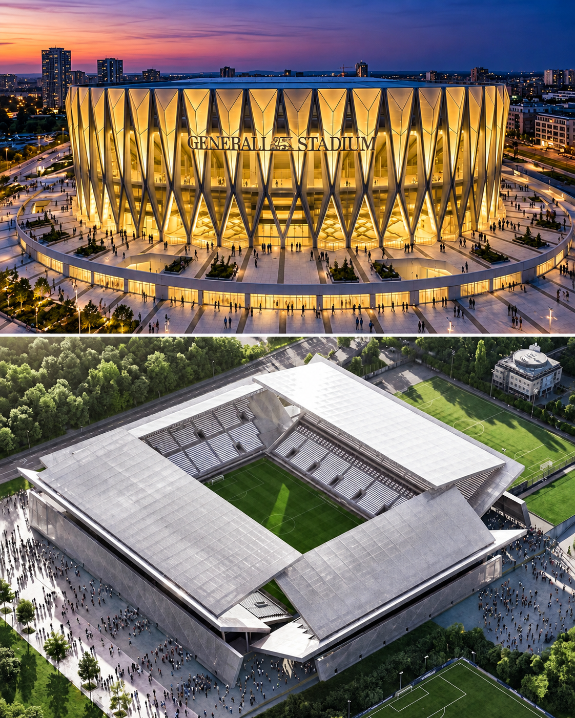 Ovo je novi stadion u Milanu. A ovo su milanski arhitekti zamislili za Zagreb