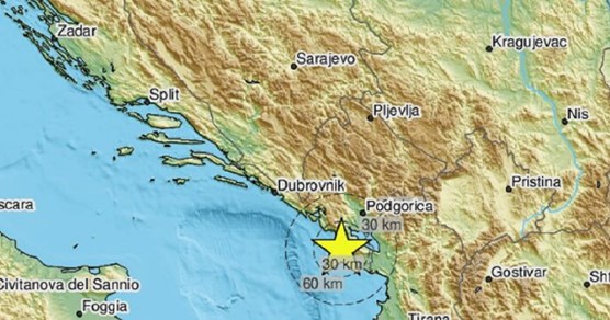 Potres u magnitude 2.7 po Richteru zatresao Crnu Goru