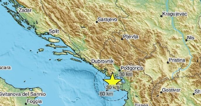 Potres u magnitude 2.7 po Richteru zatresao Crnu Goru