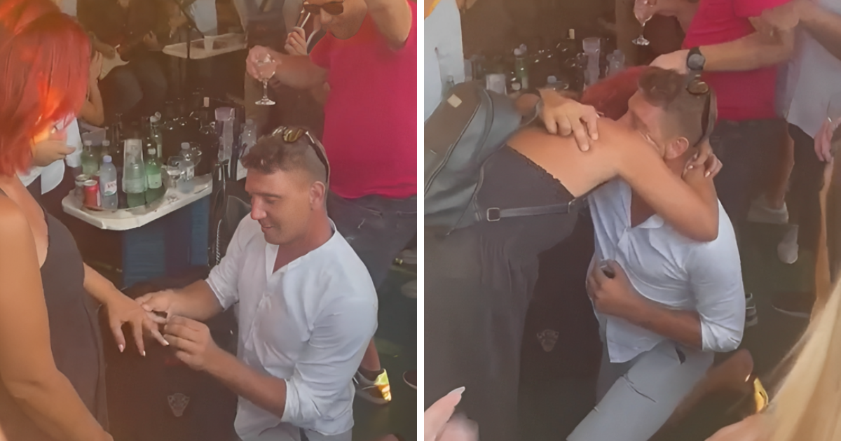 VIDEO Na trajektu za Velu Luku pala prosidba, svi su uglas pjevali Vjeruj u ljubav