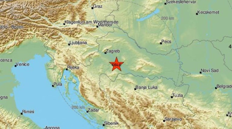 Potres magnitude 3.6 kod Siska
