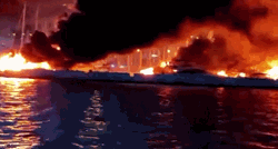 Pogledajte slike i snimke velikog požara u marini u Kaštelima