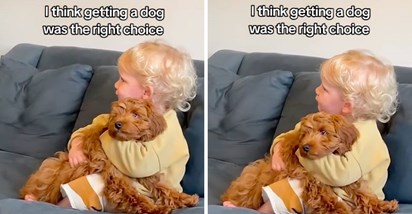 Mama snimila presladak trenutak između sina i psa: Bila je to dobra odluka