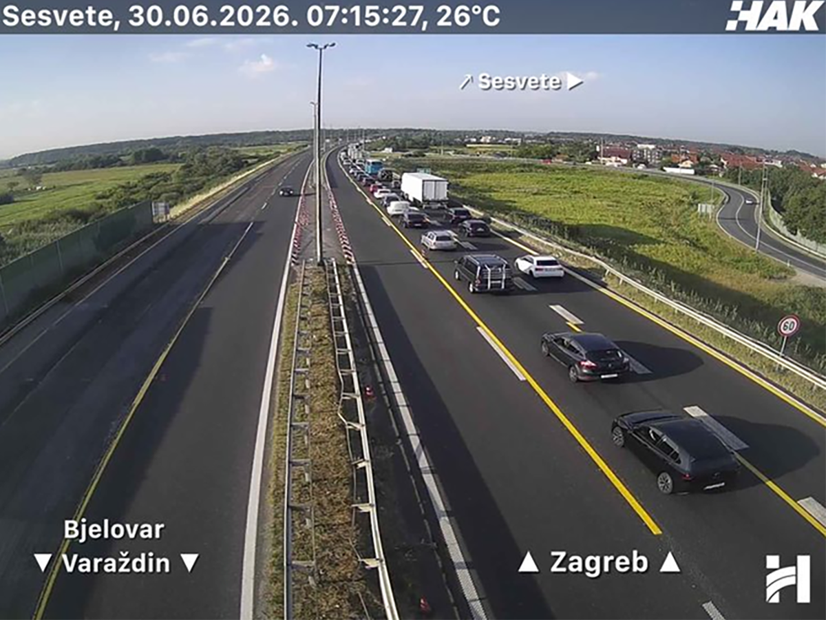 Pojačan promet oko Zagreba, kolona na A4 duga oko dva kilometra