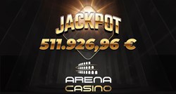 U Arena Casinu osvojen online jackpot od više od pola milijuna eura