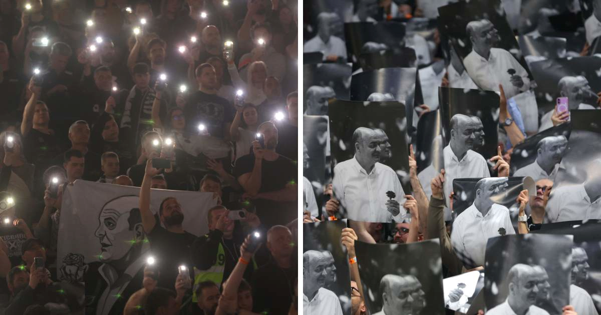Pogledajte kako su se navijači Partizana oprostili od legendarnog Duška Vujoševića