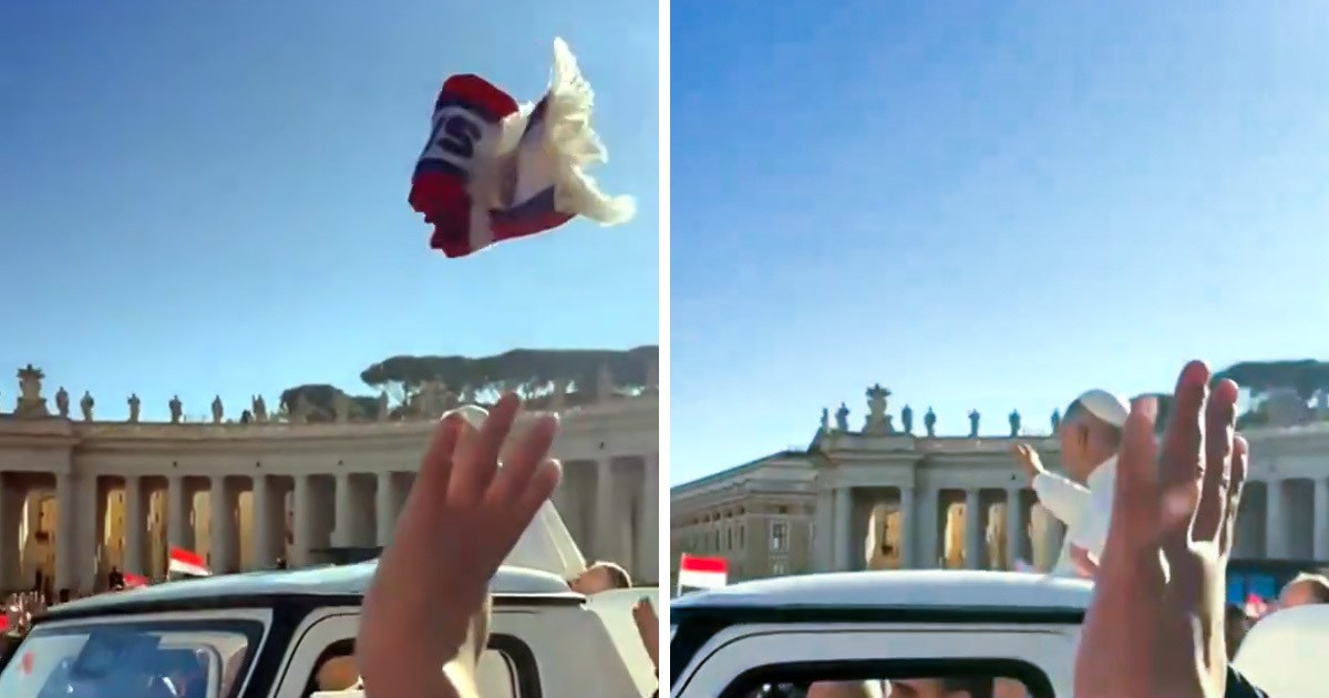 Hrvatski hodočasnik u papamobil ubacio šal Hajduka, pogledajte reakciju Lava XIV.