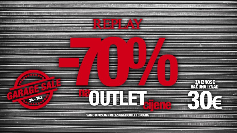 Počeo je Garage sale u Replayu: Čak do -70% popusta na outlet cijene