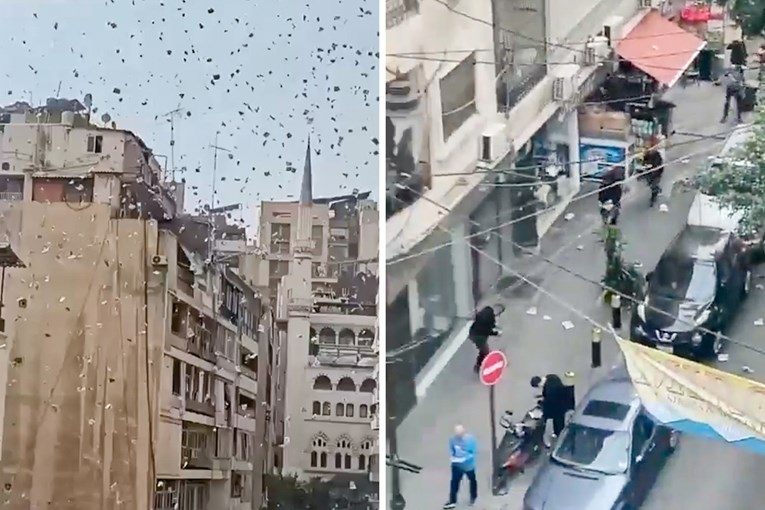 VIDEO Izrael baca letke na Bejrut. Pogledajte što na njima piše