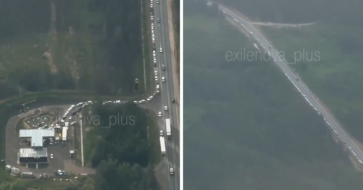 VIDEO Širi se snimka ogromne kolone ispred benzinske u Rusiji. Rusija: To je AI