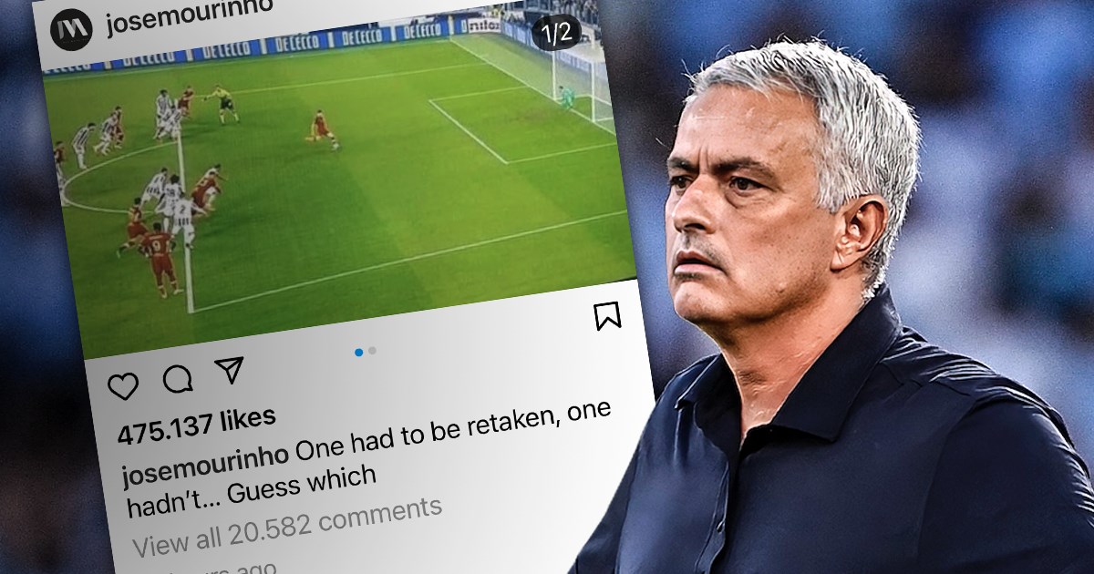 Mourinho prozvao Juventus: Pogodite koji penal nije morao biti ponovljen