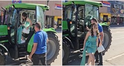 Osmašica u Srbiji stigla traktorom na malu maturu: "Ne sramim se, ja sam sa sela"