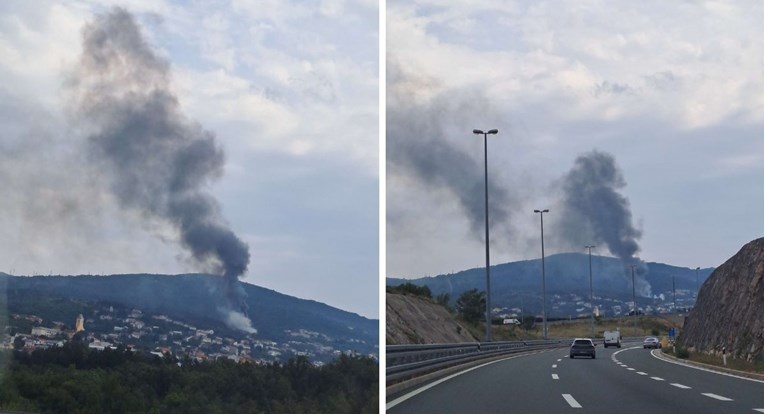 FOTO Gorjelo kod Rijeke, doznali smo kako je izbio požar