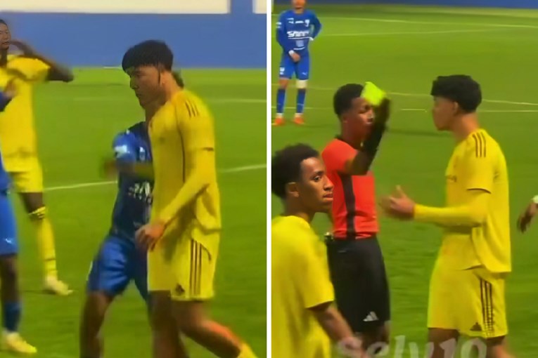 VIDEO Ronaldov sin imao ispad bijesa, dobio žuti. Fanovi: Isti je kao otac