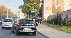 VIDEO Na skuteru u Zagrebu prešao zebru pa cijelo vrijeme vozio po pločniku