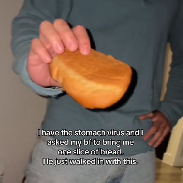 Zamolila je dečka da joj da "krišku kruha", a on je donio okrajak: "Ljuta sam"