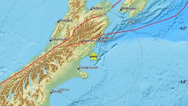 Potres magnitude 5.6 na Novom Zelandu