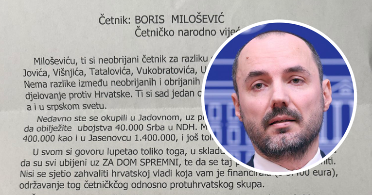Milošević objavio pismo koje je navodno dobio. "Četniče, ako ne znaš što je bilo"