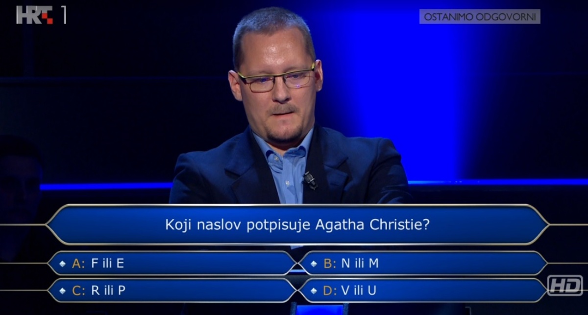 Borko je odustao na 13. pitanju u Milijunašu, znate li vi točan odgovor?