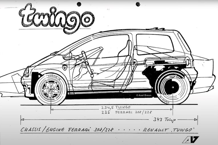 VIDEO Clio V6 je nastao na ideji Twinga s Ferrarijevim motorom