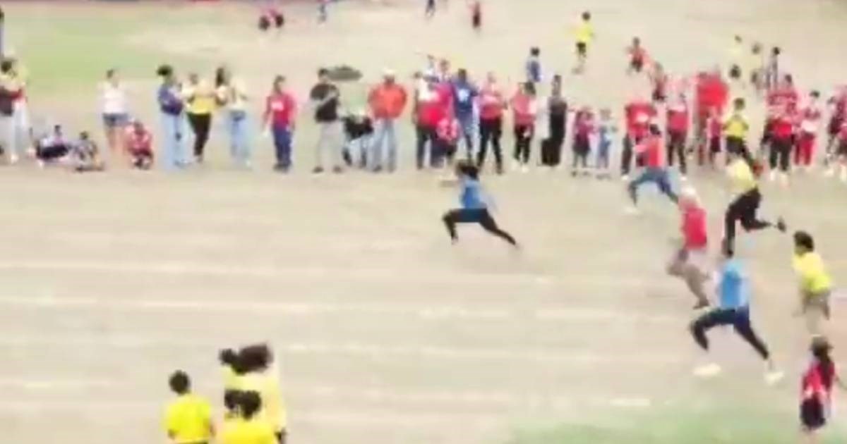 Jedna od najbržih atletičarki trčala na školskoj utrci. Pogledajte kako je završila