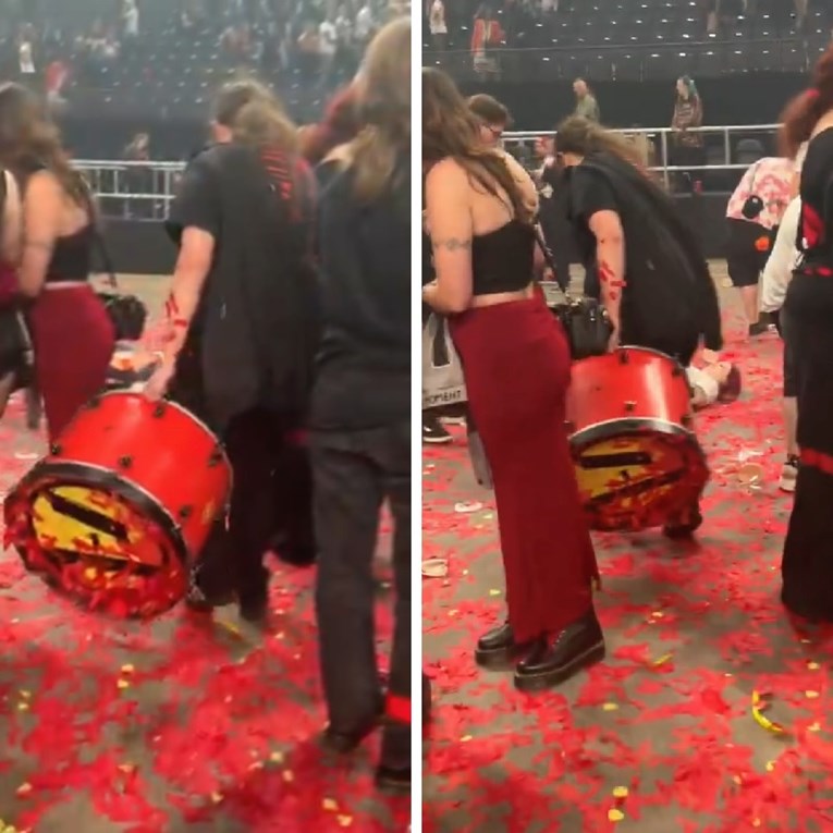 VIDEO Žena na koncertu mrtva hladna ukrala bubanj