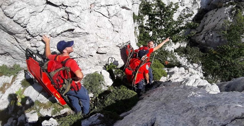 Strani penjač u kanjonu Velike Paklenice pao i slomio lubanju, spasio ga HGSS
