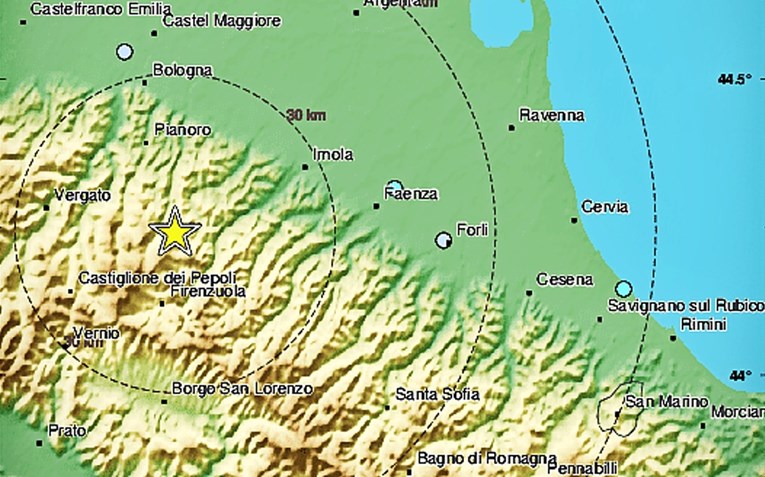 Potres od 4.0 u Italiji