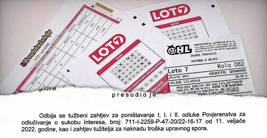 Uprava Hrvatske Lutrije izgubila spor: Nisu smjeli uzimati za sebe novčane nagrade