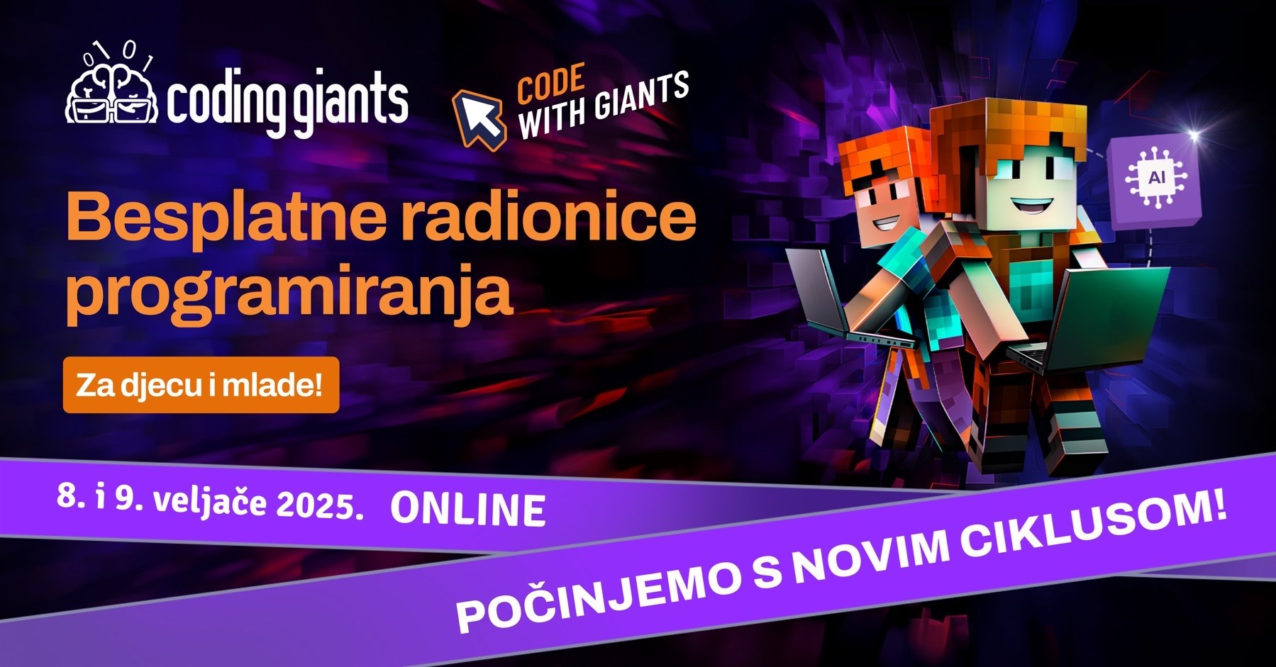 Ovaj vikend besplatne radionice programiranja za djecu od 7 do 19 godina