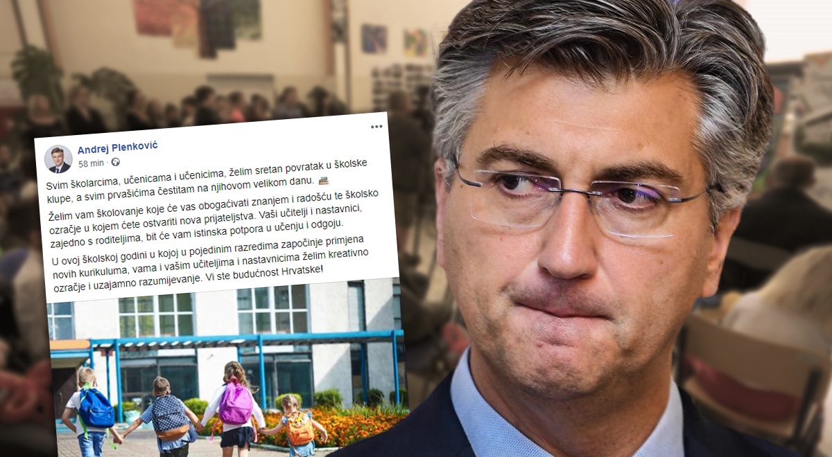 Plenković na Fejsu čestitao prvi dan škole, ljudi ga napali u komentarima