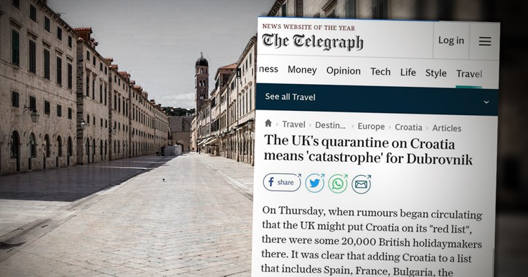 The Telegraph: Crvena lista za Hrvatsku znači katastrofu za Dubrovnik