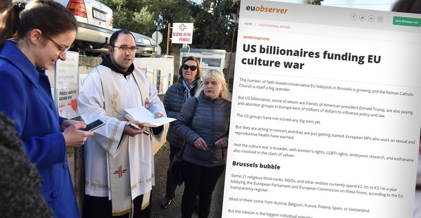 EU Observer: Američki milijarderi financiraju ultrakatolike u Europi i Hrvatskoj