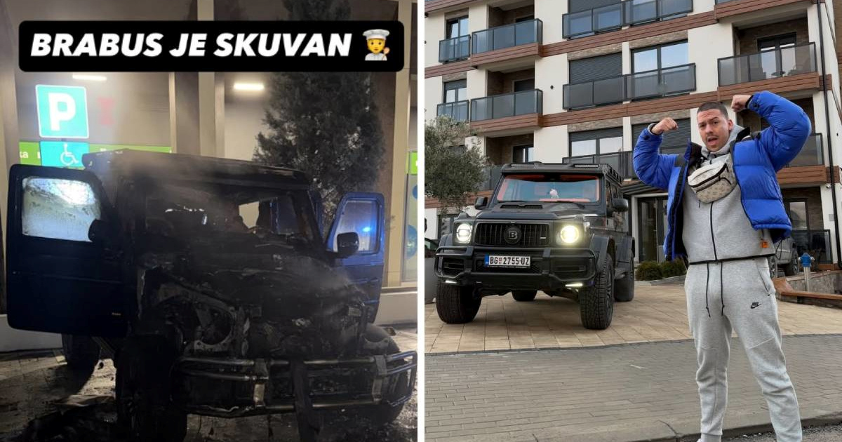 U Beogradu izgorio Brabus Bake Praseta