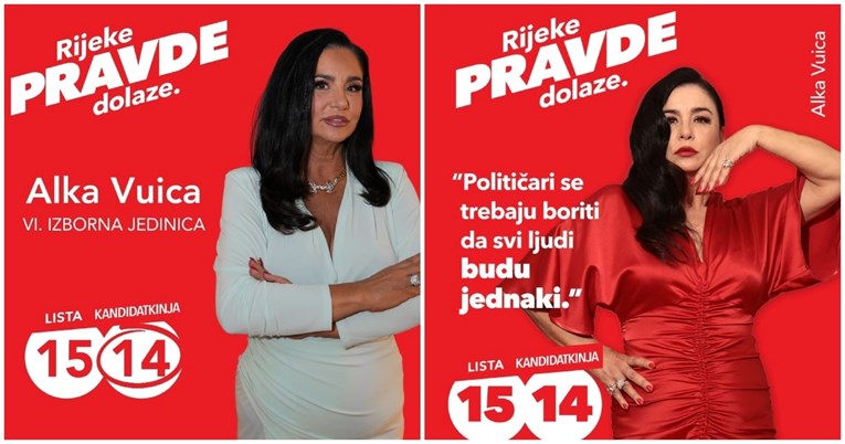 "Sva moja lica": Alka Vuica našalila se na svoj račun u novom predizbornom plakatu