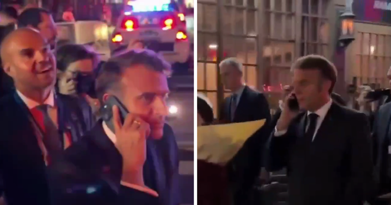 VIDEO Macron nazvao Trumpa: Pogodi što? Čekam na ulici jer je sve zatvoreno zbog tebe