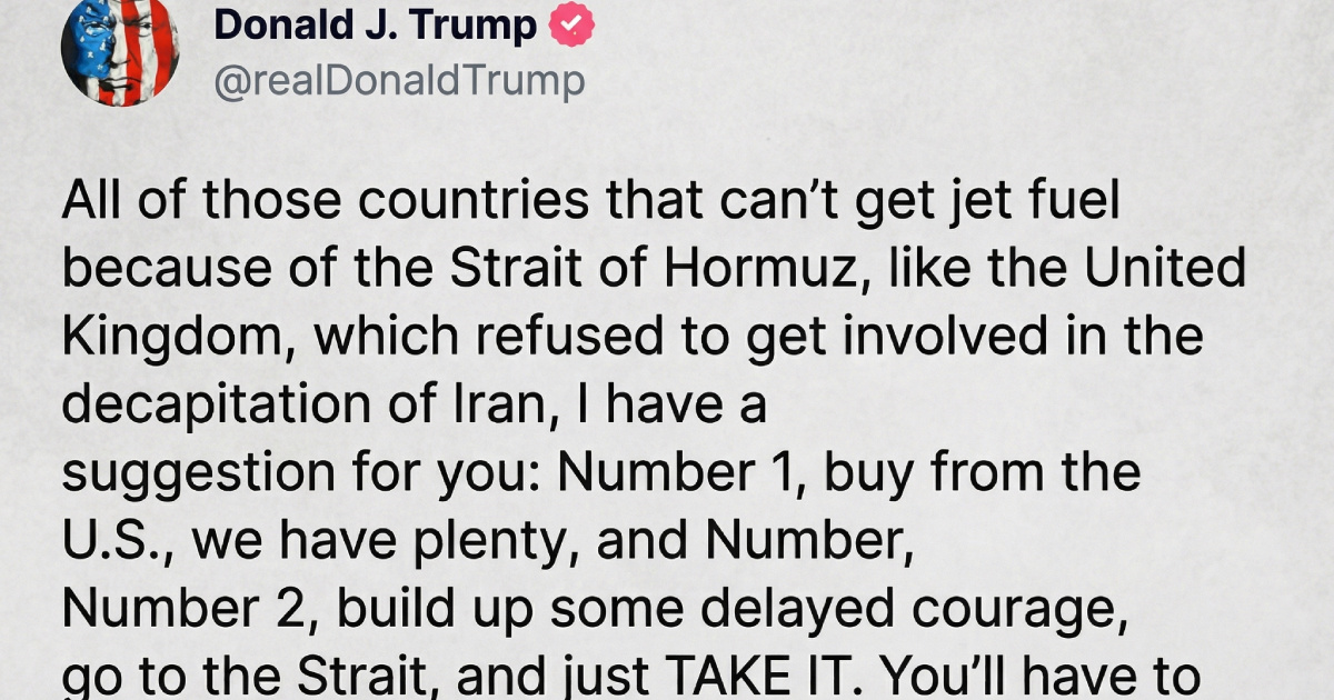 Trump poslao poruku europskim državama: Sami PREUZMITE Hormuz, Iran je razoren