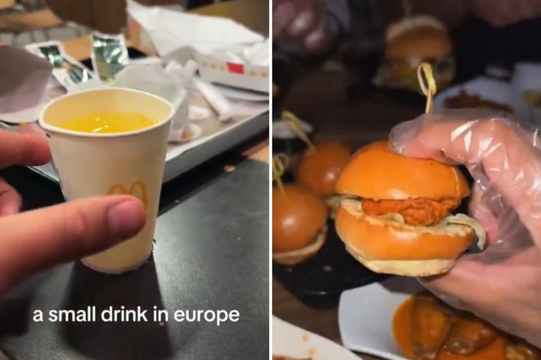 Turisti se čude europskim porcijama. Pitaju se: "Koga bi ovo trebalo nahraniti?"