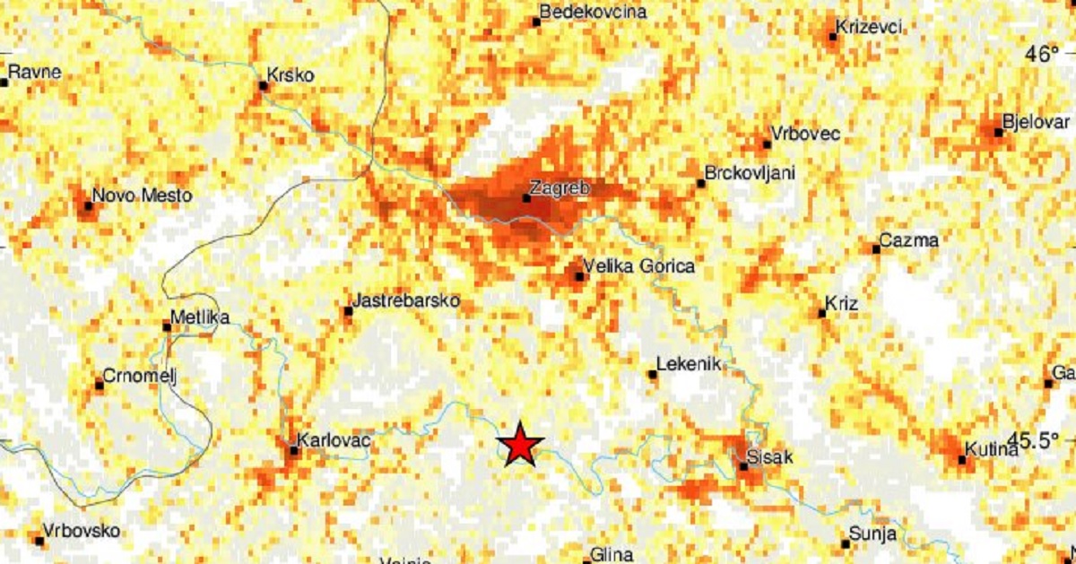 EMSC: Potres osjetilo 7.2 milijuna ljudi