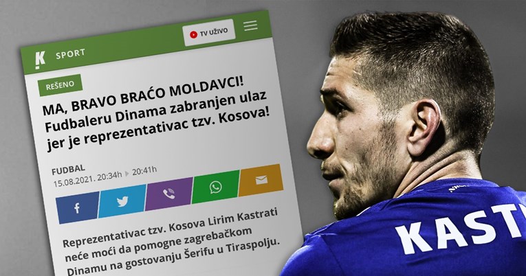 Srpski Kurir: Moldavci ne daju igraču Dinama u zemlju. Bravo, braćo