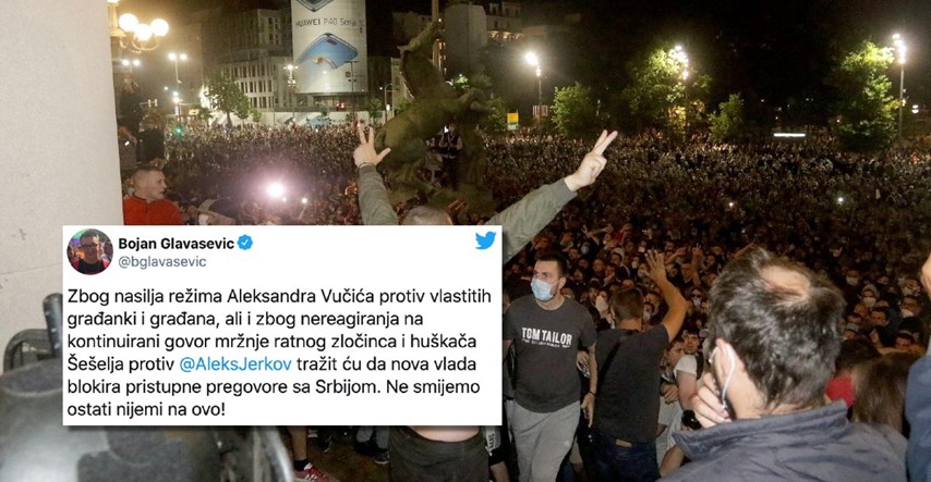 Glavašević: Zbog Vučićevog režima ću tražiti blokiranje pristupnih pregovora s EU