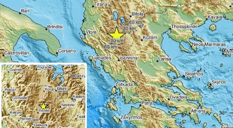 Potres magnitude 4.7 pogodio Albaniju