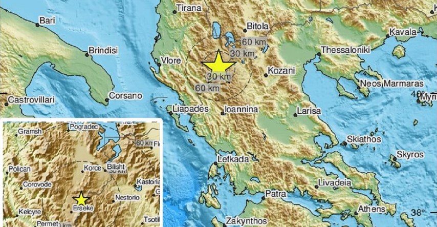 Potres magnitude 4.7 pogodio Albaniju